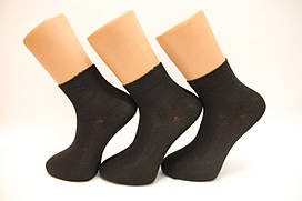Чоловічі шкарпетки середні стрейчеві з бамбука НЕЖО Ф14 40-44 чорний