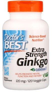 Doctor's Best Extra Strength Ginkgo – 120 mg - 120 Vegetarian Capsules