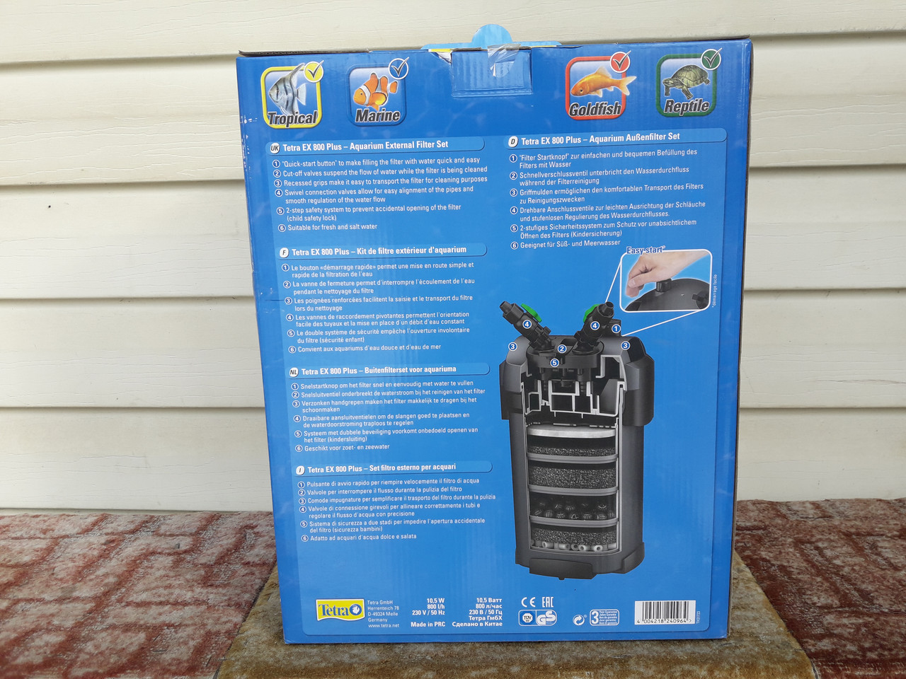 Купить Tetra EX -800 Plus, 800 л/ч. Фильтр внешний для аквариума до 300 ...