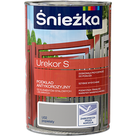Sniezka UREKOR S - попелястий - антикорозійна ґрунт для сталевих та чавун. елементів 1л(PL)