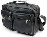 Містка чоловіча сумка чорна (2621), фото 2