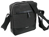 Сумка чоловіча через плече чорна спортивна (2423ч), фото 3