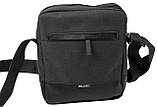 Сумка чоловіча через плече чорна спортивна (2423ч), фото 2