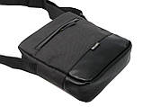 Сумка чоловіча через плече чорна спортивна (2423ч), фото 4