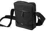 Сумка чоловіча через плече чорна спортивна (2423ч), фото 6