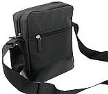 Сумка чоловіча через плече чорна спортивна (2423ч), фото 7