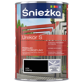 Антикорозійна грунт фарба Sniezka UREKOR S ЧОРНИЙ 10л (PL)