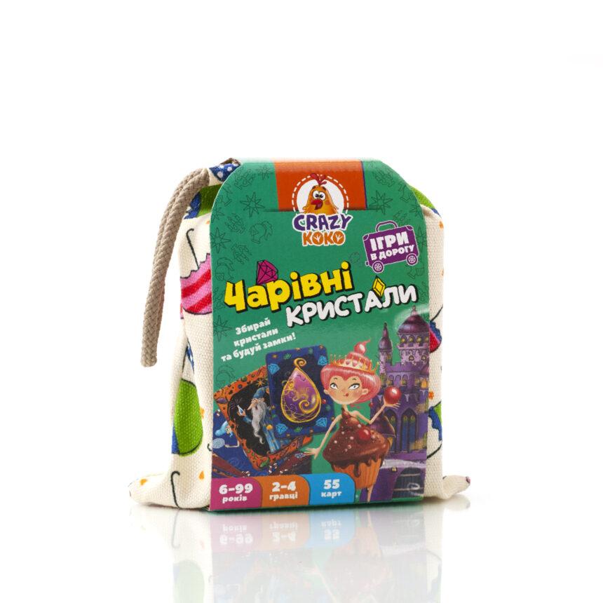 Настільна гра в мішечку «Чарівні кристали» VT8077-12 (укр) Vladi Toys, 55 карт, для дітей від 6 років