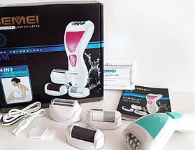 Жіночий епілятор Geemy GM 7006 4в1 / Електроепілятор для тіла, фото 3