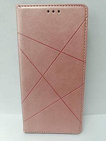 Чохол-книжка для Xiaomi Redmi Note 9 бічний з підставкою протиударний Avantis business золотий