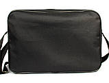 Чоловіча велика сумка А-4 чорна (2641), фото 3