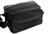 Чоловіча велика сумка А-4 чорна (2641), фото 4