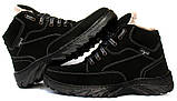 Черевики чоловічі на хутрі чорні із замком (СГБ-6ч), фото 3