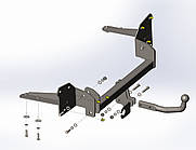 Фаркоп Chevrolet Volt електрокар USA 2016- (знімний на 2 болтах)
