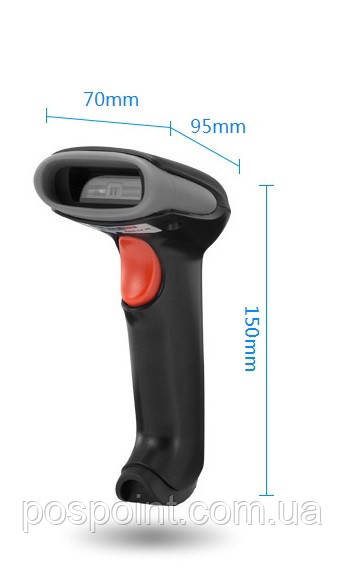 Дротовий CCD сканер штрих-кодів GEPAD Y-320 Зчитує з екранів телефонів!, фото 1