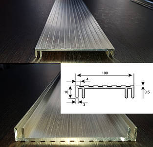 Профіль рейки для різака пластику