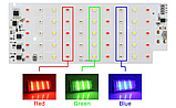 Smart IC 220v 50w RGB + пульт Світлодіод 50 ват 220В SMD2835 170мм*65мм, фото 3