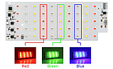 Smart IC 220v 50w RGB + пульт Світлодіод 50 ват 220В SMD2835 170мм*65мм, фото 2