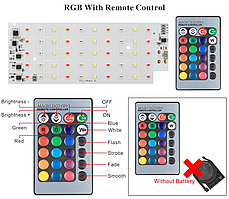 Smart IC 220v 50w RGB + пульт Світлодіод 50 ват 220В SMD2835 170мм*65мм