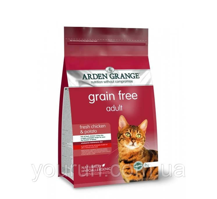 Arden (Арден Гранж) Grange Adult Cat Fresh Chicken and Potato-беззерновой корм для кішок, курка картопля 2кг