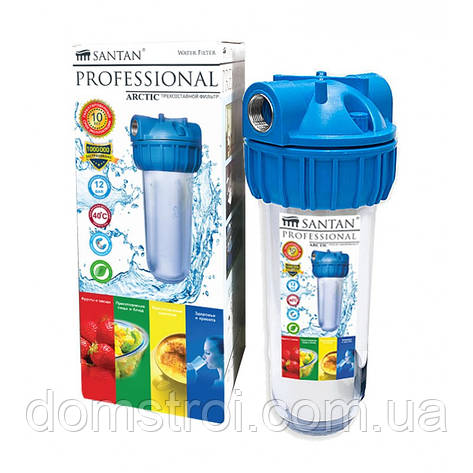 Фільтр для очищення води SANTAN Arctic 3PS, 1/2" (корпус + сітка, кріплення та ключ), фото 1