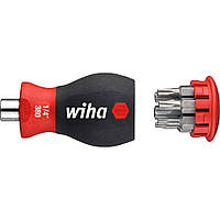 Викрутка TORX 1/4" 6 шт. з магазином біт WIHA