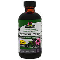 Чорна бузина з ехінацеєю та астрагалом Sambucus Immune Nature's Answer, 12000 мг 120 мл, фото 4