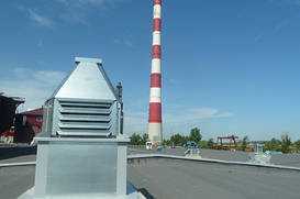 Вентилятор крышный радиальный с выходом потока в стороны КРОС