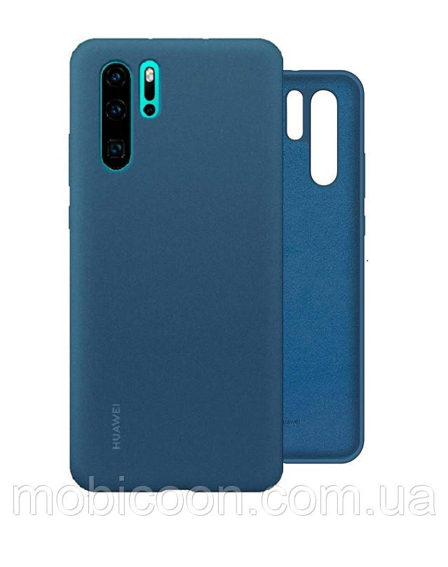 Чохол Silicone Case Full для Huawei P30 Рro navy blue (хуав п30 про), фото 1
