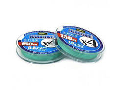 Шнур Duel Hardcore X4 150m #0.8 0.153mm 6.4kg (Milky Green)