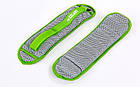 Обважнювачі для рук і ніг водонепроникні Zelart Sport FI-7210-1 2 шт. по 0,5 кг сірий-зелений, фото 2
