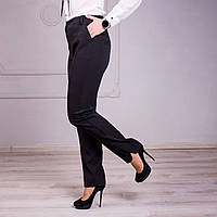 Деловые черные брюки для девушек и женщин больших размеров 46, 48, 50, 54, 58 48