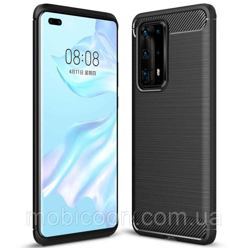 Чохол силіконовий Ultimate Experience (TPU) для Huawei P40 Pro black (хуав п40 про), фото 1