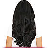 Натуральне Європейське Волосся на Заколках 75 см 120 грам, Чорний №1B, фото 6