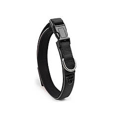 Нашийник для собак Taotaopets 181-2019 Black S двошаровий нейлоновий