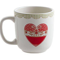 Чашка с сердечками Tognana Dolce Casa керамическая белая 510 мл