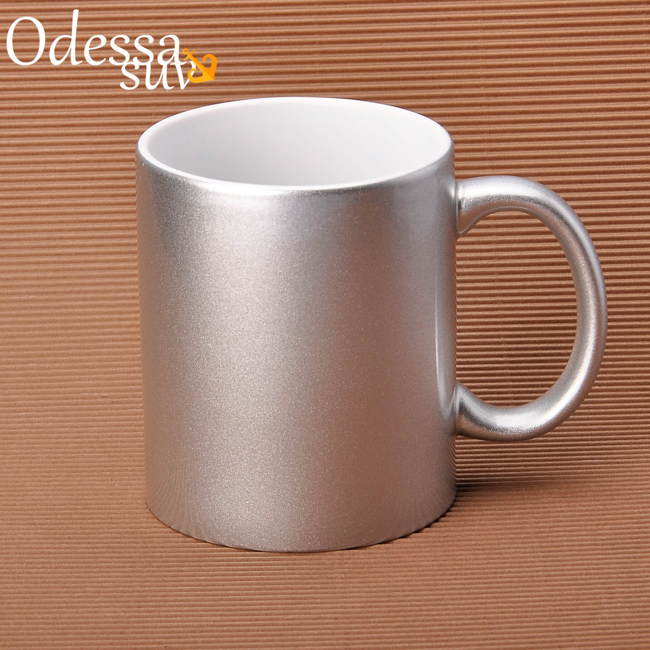 Чашка для сублімації перламутрова (світле срібло)