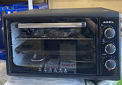 Духовка електрична настільна об'єм 40 Лтр ASEL грилем, 1300 Вт (Туреччина) Black