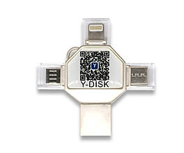 Флеш накопичувач 4 в 1 USB 3.0 Type-C Micro USB Lightning флешка Iphone MacBook