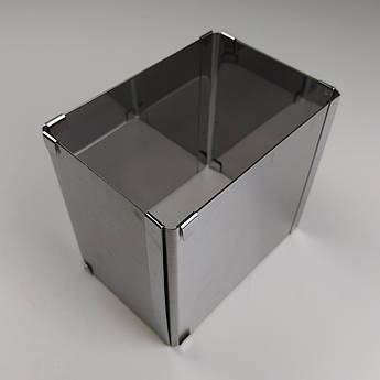 Кондитерська розсувна форма для випічки прямокутна 10×15 см | нержавіюча сталь | висота 14 см | розсувається до 18×28 см