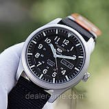 Годинник Seiko 5 SNZG15J1 Military Automatic Black MADE IN JAPAN, фото 2