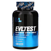 EVLution Nutrition, EVLTest, комплекс тестостероновой підтримки, 120 таблеток, оригінал