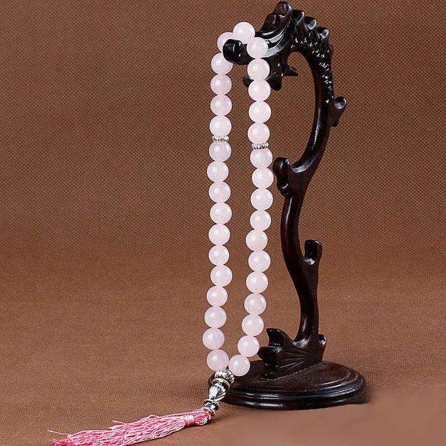 Чотки на 33 намистини з Рожевого Кварцу, фото 1