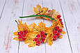 Обруч для волосся / обідок на голову з осіннім листям і калиною 304, фото 3