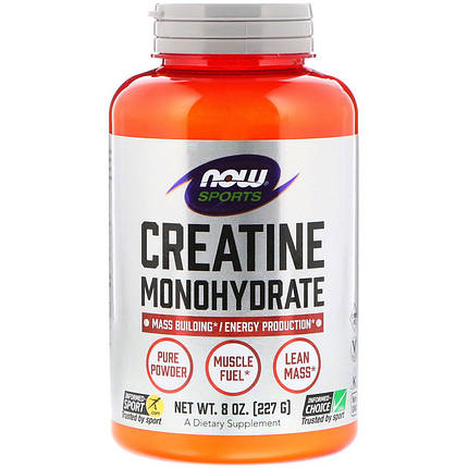 Креатин моногідрат Now Foods Creatine Monohydrate 227 г, фото 1