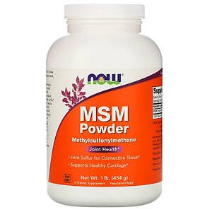 Метилсульфонілметан сірка Now Foods MSM Powder 454 г