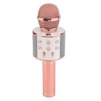 Микрофон для караоке WS 858 Rose Gold (au084-LVR)