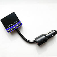Автомобильный FM-модулятор трансмиттер 856 с USB и micro SD Black Blue (av051-LVR)