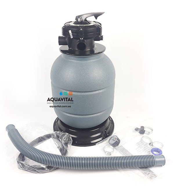 Пісочний фільтр Aquant для невеликого басейну до 16 м³ Пісочний фільтр Aquant для невеликого басейну до 16 м³