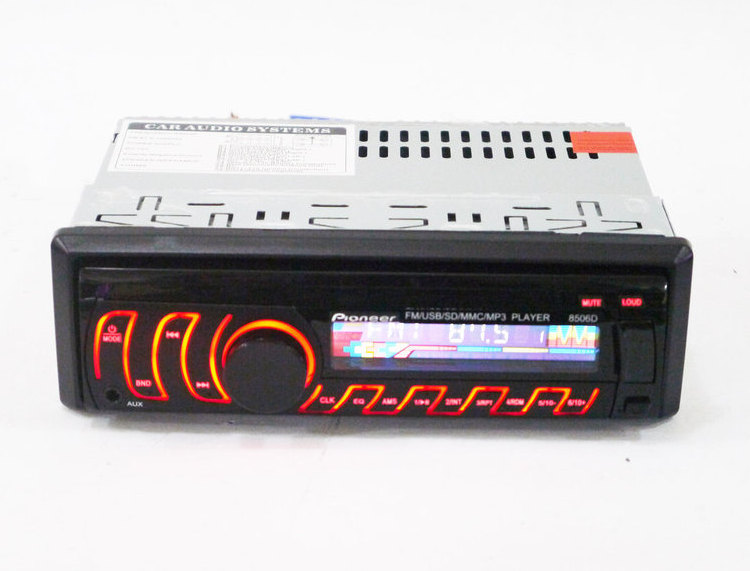 Автомагнитола 1DIN MP3 8506D RGB со съемной панелью + пульт управления Black (av057-LVR) - фото 5 - id-p1261176532